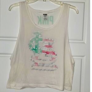 PINK VICTORIA SECRET STL CARDINAL‎ TANK TOP
